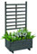 GASPO Blumenkasten mit Rankhilfe Gmunden Blumentopf aus Holz L 68 cm x T 37 cm x H 136 cm Vintage-grau