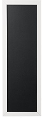 Bi-Office, Blackboard Back2Chalk Essentials, Kreidetafel mit Weiß Matt MDF Rahmen, 20x60cm