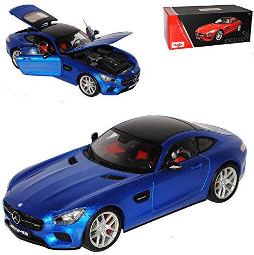 Maisto Mercedes-Benz AMG GT S Coupe Blau Metallic Ab 2014 Exclusive Collection 1/18 Modell Auto