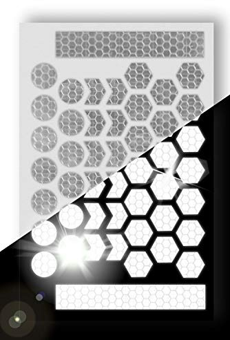 ReflecToes 330 reflektierende Aufkleber, 5 Stück, 235 Stück (Hex1 330 Candle Power)