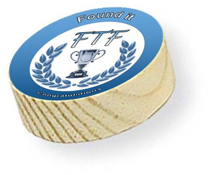 CACHEEQUIP 5 x Holzcoin First to Find - FTF Erstfinder Belohnung Geocaching Cache Versteck