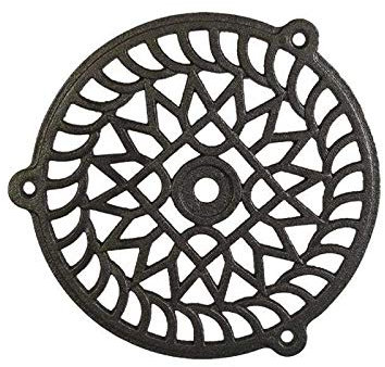 Griglia di aerazione, rotonda, 180 mm, grezzo di fonderia