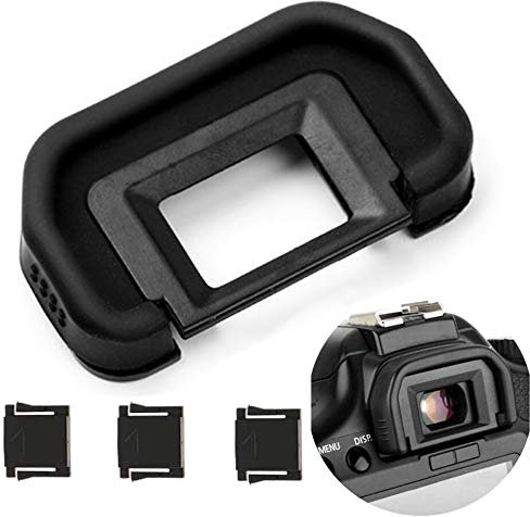 Fotover Augenmuschel Okularmuschel Okular Sucher für Canon EOS 6D,6D Mark II,5D,5D Mark II,80D,70D,60D,50D,40D,30D,20Da,20D Kameras Ersetzt Canon EB Okular mit Blitzschuhabdeckung(3 Stück)