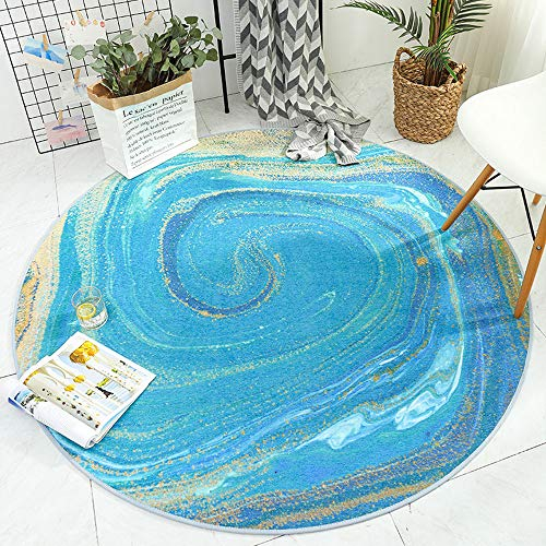 SDINAZ Teppiche Modern Designer für Wohnzimmer Kinderteppiche Flauschige Runden Groß Schutzmatten Matten Waschbare Kindermatte fürs Babyzimmer Kleinkinderzimmer 120 cm