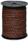 Cords Essentials Round Braided Genuine Leather String Bolo Cord, Rope for Jewelry Making, Necklaces, Bracelets, Wraps, Crafts and Hobby Projects (Distressed Dark Brown, 5 MM 5.46 Yards = 5 MTR Spool)