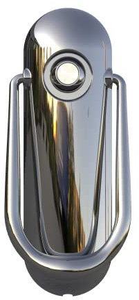 Sweet by Ultion Two-Part Door Knocker with Spyhole - Matching Door Furniture Available (Chrome)