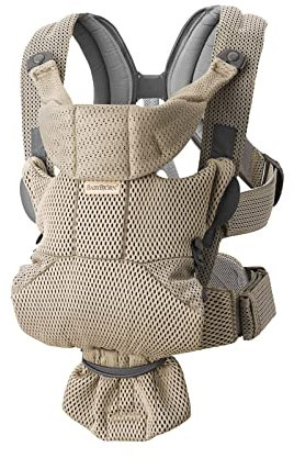 BabyBjörn Marsupio Move Mesh 3D, Beige-grigio