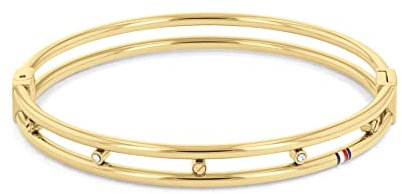 Tommy Hilfiger Jewelry Armreif für Damen in Gelbgold mit Kristallen - 2780611