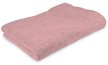 Ehrenkind® Walkdecke | Wolldecke Schurwolle | Babydecke | Kuscheldecke | Bio-Wolle & Bio-Baumwolle | Outdoor Decke | Rose 90x110cm