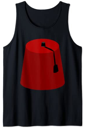 Fez Hat T-Shirt Ottomane Cap Fashion Headwear Graphic Tee Tank Top