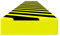 vidaXL Kantenschoner Kantenschutz Kantenschutzprofil Eckschutzprofil Eckschoner Eckschutz Schutzprofil Warn Schoner Gelb Schwarz 6x2x101,5cm PU
