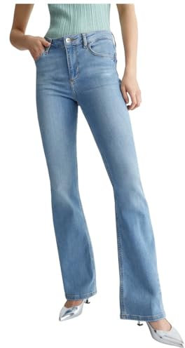 Liu Jo Jeans Liu Jo Damen Flare Fit Verschluss mit Patte, Farbe Denim Blau Modell: UXX043 D4538 78398, D.blue Stb Ten.sun W, 27