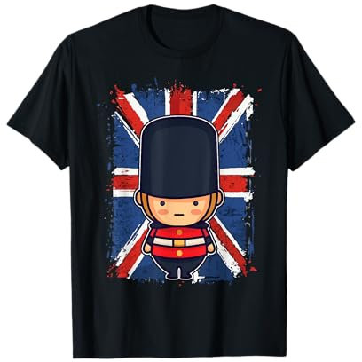 Vintage London Guard Union Jack King Guard Krönungsgeschenk T-Shirt