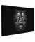 MuchoWow© Bilder 60x40 cm Wohnzimmer Deko Modern Wandbild Foto auf Leinwand Bild Schlafzimmer Room Decor Geschenke Tiger - Tiere - Schwarz und Weiß - Porträt - Wildtiere