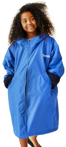 Regatta Uni Kinder Kids Junior Waterproof Changing Robes Wickelmantel, blau, 9-13 Years