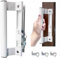 Young Dance Sliding Glass Door Handle Set with Lock - Easy to Install, Fits 1 to 1-1/8 Thick Doors, 6-5/8 Screw Hole Spacing, Perfect Replacement for Old Handle (White)