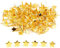COACOM 100 Stück Goldene Sternnadeln, Mini-Stern-Brad-Nägel, Stecknadeln, Doppelnadeln, Muster-Clips, Metall-Befestigungsclips Für DIY-Bastelarbeiten (14 Mm)