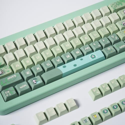 PBT-Tastenkappen-Set, MOA-Profil, niedliche Tastenkappen, benutzerdefinierte Farbstoff-Sublimation, Tastatur-Tastenkappen für 60 %, 65 %, 70 %, 75 %, 100 % Cherry MX-Schalter, mechanische Tastaturen