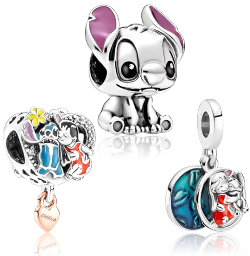 Silber Charms Anhänger Perlen Schmuck, Pendant Dangle Beads Charms Animal, Armbänder und Halsketten Baumeln Anhänger Perlen Geburtstag Geschenk für Frauen Armbänder Halskette Accessoires