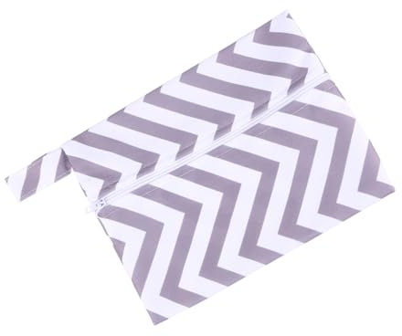 RORPOIR Windeltasche Kompakte Tasche Für Babywindeln Reißverschlussdetail Streifenmuster