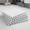 jackfru Plush Crawling Mat, 10Pcs Interlocking EVA Foam Floor Tiles, Non slip Jigsaw Cushion Mats Rug 30 * 30 * 1cm For Children's Play Area Baby Infant Bedroom Pet Cage Home Decoration (White)