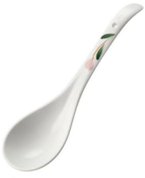 Cuchara Cuchara de Sopa de cerámica Cuchara Grande de Uso doméstico Japonesa Cuchara de gachas Cuchara de Mango Largo Cuchara Grande Pala