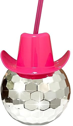 disco ball cup disco flashing ball cocktail cup mirror cup with straw disco party supplies wine cocktail glasses