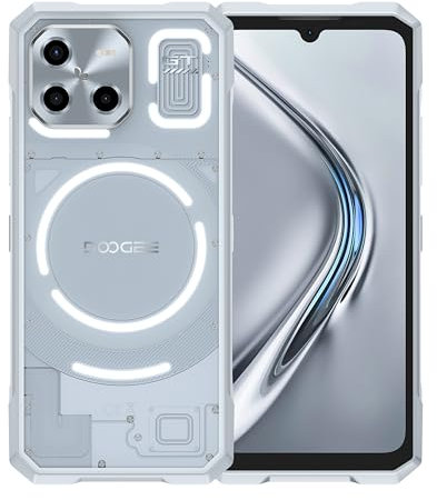 DOOGEE Blade GT 5G Rugged Smartphone, 32GB RAM + 256GB ROM, 5500mAh, Display 6.72 Pollici FHD+ 120Hz, AI Camera 48MP, Octa-Core 6nm, Android 14, Dual SIM, NFC, Unlock, Ultra Sottile, 2024 - Argento
