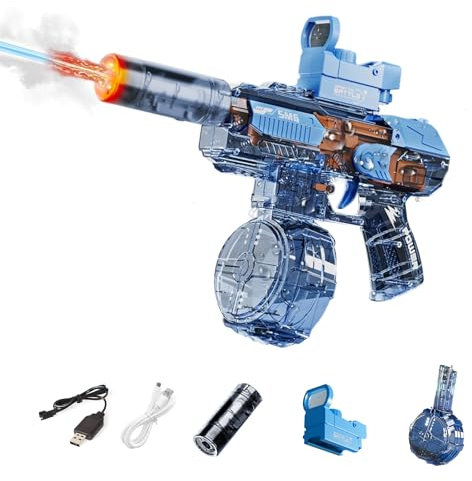 Wasserpistole Elektrisch, Mit leichtem Sprühnebel simuliertem Rückstoß Wasserspritzpistole, 8-10 M Großer Reichweite Wasserpistole Spielzeug, Sommer Wasserspielzeug Wasserpistole für Kinder Erwachsene