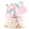 AOTWAN Einhorn Tortendeko Geburtstag Neu 2025, Tortendeko Einhorn Mädchen, Einhorn Kuchen Topper Set, Kuchen Deko für Kinder Mädchen
