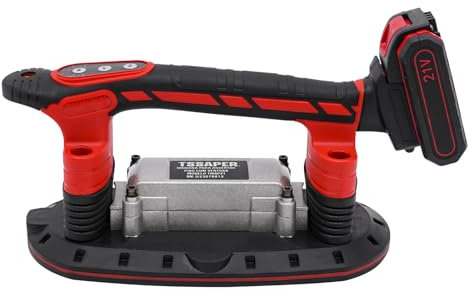 Strumento vibrante per piastrelle con ventosa elettrica sottovuoto, 21 V, 2000 mAh, strumenti vibranti a mano, 6 velocità regolabili con per granito vetro, piastrelle in porcellana