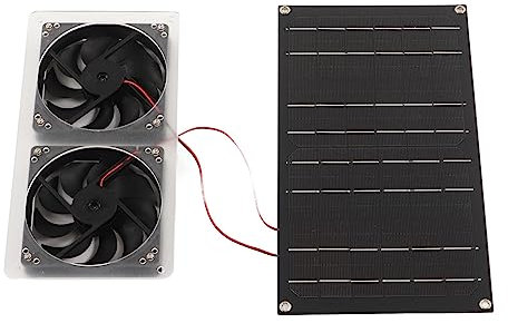 CHICIRIS Präziser Solar-Luftabzieher 100 W Solargenerator Dual-Auspuff für Gewächshäuser von Yacht für Laptop