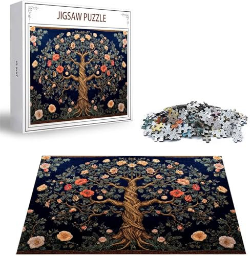 Puzzle 5000 Pièces Adultes Arbre Puzzle Enfant, Puzzles pour Adultes Jeu éducatif Défi Jouets, Puzzles Paysage à Faire soi-même pour Décoration Murale de la Maison, Jeux d'activités Familiales D-442