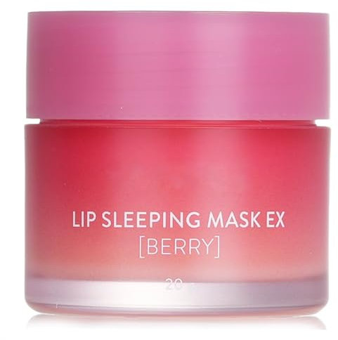 Lan Lip Sleeping Mask Ex [Berry] 20g - Nourish, Hydrate, Vitamin C, Murumuru & Shea Butter, Antioxidants, Flaky, Dry Lips