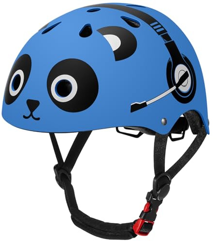Odoland Casco de Bicicleta para Niños y Niñas de 2 a 4 Años Casco Ajustable y Ligero Recomendado de 48 a 55 cm para Ciclismo Monopatín Patinaje Múltiples Deportes, MKS