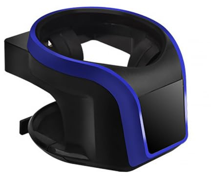 STOBAZA Car Air Conditioner Cup Holder Ashtray and Phone Stand 2-in-1 Multifunctional Blue Air Outlet Beverage Holder for Vehicle Interior