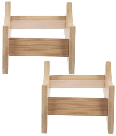 SEWOART 2stücke Holz Getränkespenderständer für Weinflaschenhalter Wasserkrugständer aus Robustem Material Kompatibel mit Gallonenkrügen und Flaschenständern für Küche und Outdoor