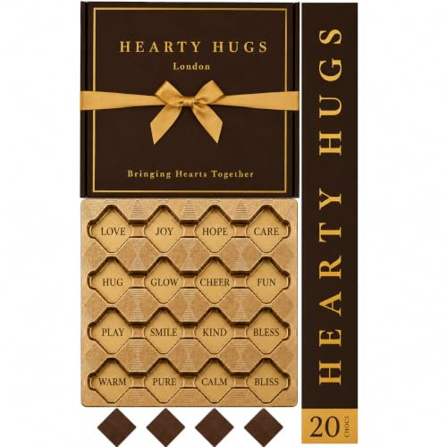 Chocolates Gift Box | Chocolate Gifts for Women, Men, Her, Him | 20 Luxury Chocolates | Box of Chocolates | Chocolate Hamper | Chocolate Selection Gift Box | Birthday, Thank You, Anniversary Burgundy