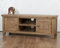Oak and Pine Online Chunky Farmhouse Solid Oak Dorset Country Flatscreen Plasma Tv Bench Unit Stand Cabinet Living Room Furniture