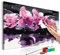 murando - Malen nach Zahlen Blumen Orchidee 50x40 cm Malset mit Holzrahmen auf Leinwand für Erwachsene Kinder Gemälde Handgemalt Kit DIY Geschenk Dekoration n-A-0208-d-a