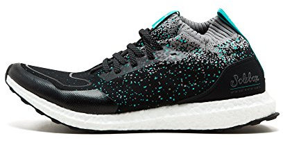 adidas Consortium x Packer x Solebox Men Ultraboost Mid Sneaker Exchange Black core Black Energy Blue Size 7.0 US
