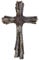 De Leon Collections - Rustikales Wandkreuz aus Treibholz, künstliches verwittertes Holz, robuste Jesuskunst für Wohnzimmerdekoration