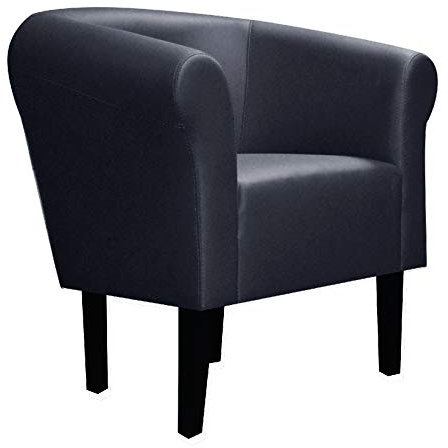 FORTISLINE Clubsessel Loungesessel Cocktailsessel Monaco 2 Kunstleder W425_05 (Blau)
