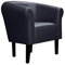 FORTISLINE Clubsessel Loungesessel Cocktailsessel Monaco 2 Kunstleder W425_05 (Blau)
