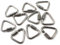 (10 Stücke) M4 Delta Quick Link 304 Edelstahl Triangle Quicklink Kettenverbinder Schraubverschluss Karabiner
