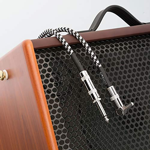 EASTROCK 3M/10ft Nylon Braided Guitar Cable, 6.35mm 1/4 Instrument Cable for Electric Guitar, Bass, Amp, Keyboard, Mandolin, Mixing Desks