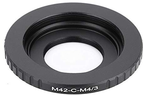 Objektivanschlussadapter M42 / C-Mount-Filmobjektiv für Adapter für spiegellose Kameras für zwei Zwecke Objektiv-Steuerring(M42/C-M4/3)
