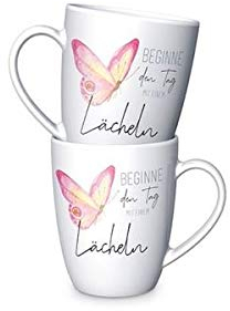 La Vida Kaffeebecher Beginne den Tag mit einem Lächeln 250ml (1 Stück)