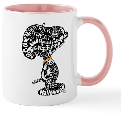 CafePress Halloween Snoopy Collage Mugs 11 oz (325 ml) Ceramic Coffee Mug