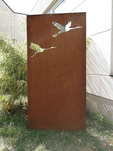 Zen Man Corten Stahl SichtschutzWand Rost Garten Sichtschutz 75*H180cm 2mm ca.19kg 031477-11C
